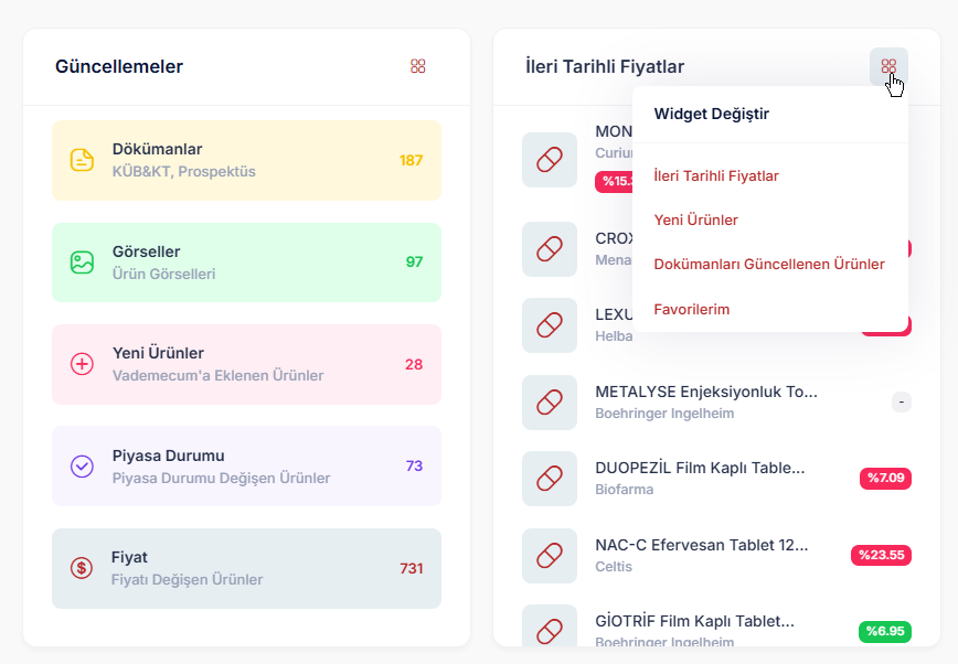 Yeni Widget Takımı